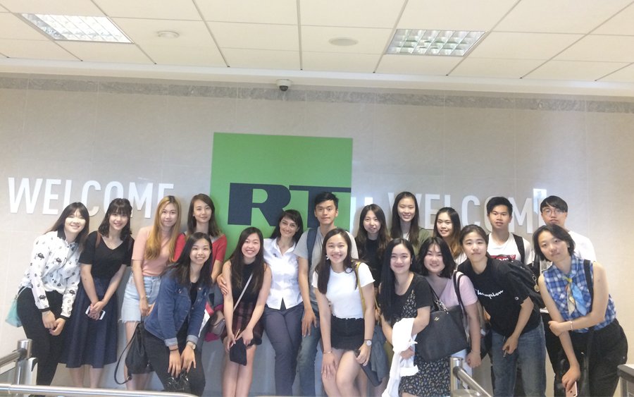 Студенты из Гонконга побывали с экскурсией на телеканале RT