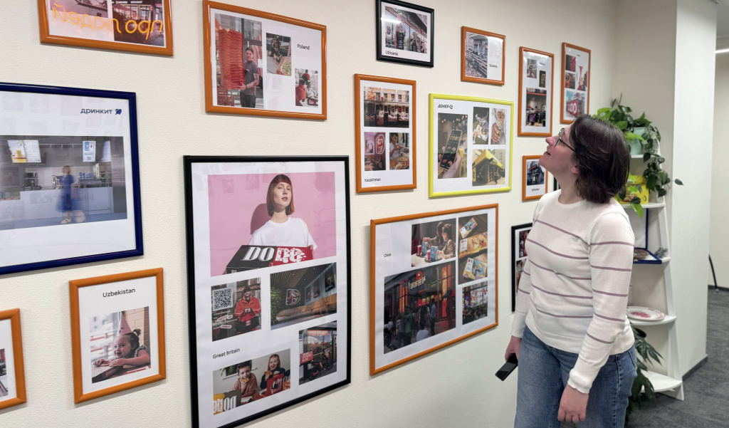 Фотостена в Учебном центре Додо Пицца, Москва